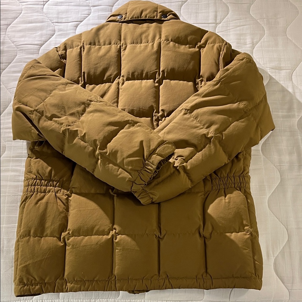J. Crew Men's Quilted Puffer Jacket — Tan Caramel — Medium - Picture 3 of 8